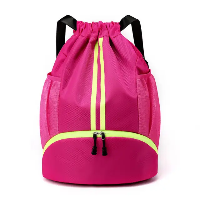 Vente Sac à dos de sport portable avec cordon de serrage pour le fitness,  les voyages en plein air, sac de sport imperméable avec bandoulière pour le  gymnase - Banggood Français Mobile
